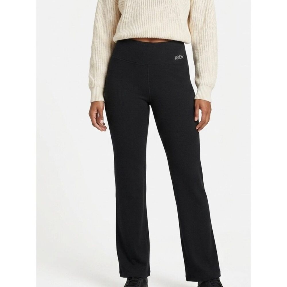 High Rise Eddie Bauer Black Polyester Trail Tight‎ Leggings Size L Large